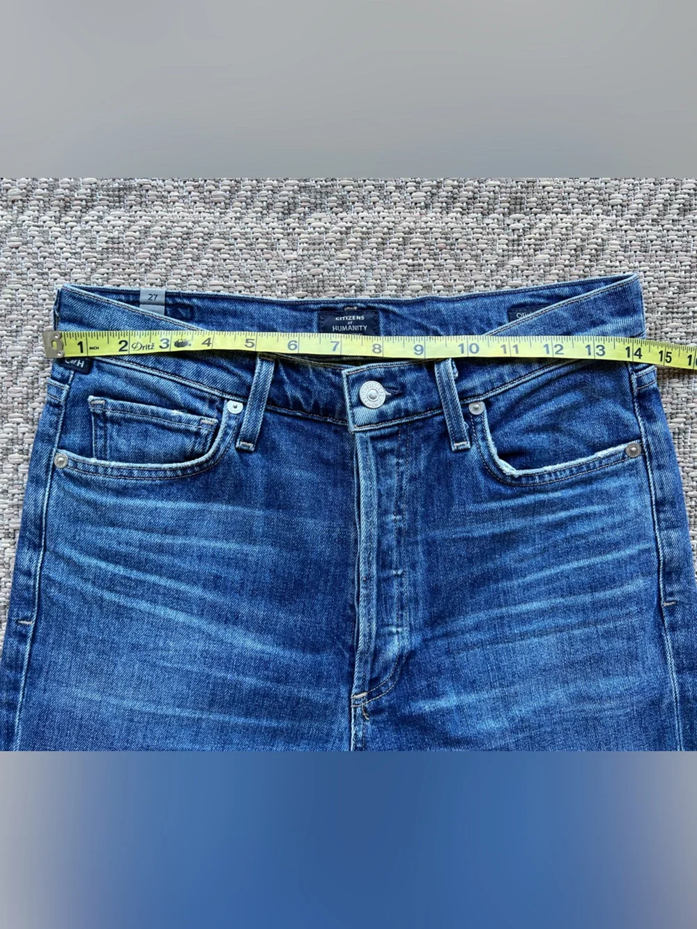 Citizens of Humanity Olivia Slim Ankle Jeans 27 High Rise Blue Denim